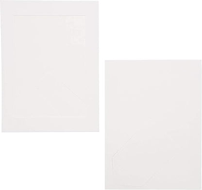 Juvale Cardboard Picture Frames - White Easel Back Display - Customizable Craft Supplies & Photo Displays - Bulk Picture Frames 30-Pack - White, 5 x 7 in