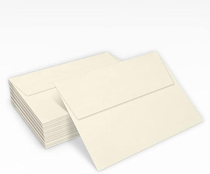 LUXPaper A7 Invitation Envelopes | Peel & Press | 5 1/4" x 7 1/4" | Natural Linen | 80lb. Text | 250 Qty