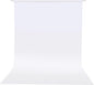 HEMMOTOP Photo Backdrop Curtains, 5x6.56 ft White Backdrop for Photoshoot, White Photography Seamless Backdrops Background for Easter, Birthday Party, Halloween, Photo, Projector Screen (150x200 cm)