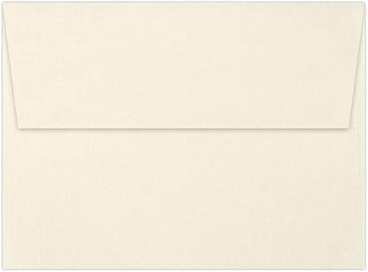 LUXPaper A7 Invitation Envelopes | Peel & Press | 5 1/4" x 7 1/4" | Natural Linen | 80lb. Text | 50 Qty