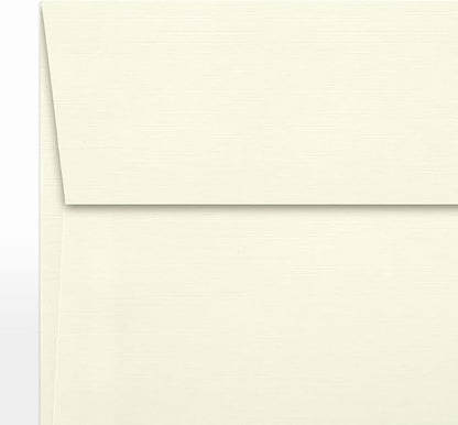 LUXPaper Square Invitation Envelopes | Peel & Press | 5" x 5" | Natural Linen | 80lb. Text | 50 Qty