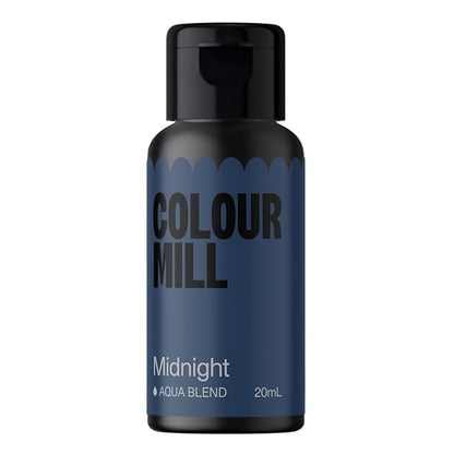 Colour Mill Aqua Blend Water-Based Food Coloring, 20 Milliliters Midnight