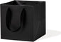 Black Paper Gift Bag 10 in Paper Gift Box Square Bottom Kraft Paper Bags with Handles for Wedding Baby Shower Birthday Party (Black, 10 x 10 x 10 in, 10 CT)