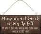 Rustic Wooden Signs Please Do Not Knock or Don't Ring Doorbell Dogs Will Bark Sign Wall Art Decor Kitchen Cafe Pub Decor Gift 6x12 INCH