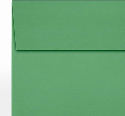 LUXPaper Square Invitation Envelopes | Peel & Press | 5" x 5" | Holiday Green | 80lb. Text | 50 Qty