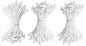HAHIYO 700Pcs 3mm White Matte Double Head Flower Stamen Pistil for Flower Making Scrapbook Decoration - Handmade Artificial Flowers Pistil Matt-Like Floral Stamens Flowers Pollen Stamen