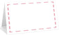25 Pack Pink Lines Border Place Cards, Editable Name Cards for Table Setting, Tent Cards Food Label for Dinner Party, Bridal Shower, Wedding, Baby Shower and Events -T40