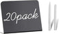 20 Pack Mini Chalkboard Signs - 4"x3" Food & Party Table Signs - Wedding & Bakery