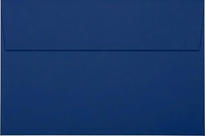 LUXPaper A9 Invitation Envelopes | Peel & Press | 5 3/4" x 8 3/4" | Navy Blue | 80lb. Text | 50 Qty
