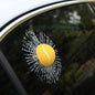 Car 3D elf Ball car Sticker, car Window Funny Creative Decorative Sticker(18cmx18cmx3cm) (Yellow Tennis Ball)