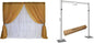 Portable Pipe and Drape Heavy Duty Backdrop Stand, ADJ Metal Frame and Heavy Metal Base for Wedding, Birthday Party, Photography Backdrop(Tall-8FT & CrossBar-10FT)