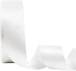 LaRibbons 1 1/2 Inch 50 Yard Double Faced Satin Ribbon,White Satin Craft Fabric Ribbon for Gift Wrapping Floral Bouquets Wedding Party Decoration
