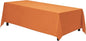 Gee Di Moda Rectangle Tablecloth - 70 x 120 Inch Orange Table Cloth for 6 or 8 Foot Rectangle Table - Heavy Duty Washable Fabric - for Buffet Table, Holiday Party, Dinner, Wedding & Baby Shower