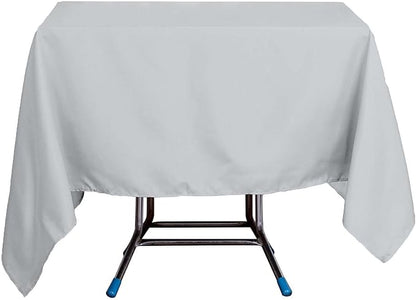 Efavormart 70" Square Linens Silver Wholesale Linens Polyester Square Linen Tablecloth for Wedding Banquet Party Restaurant