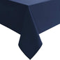 Hiasan Waterproof Tablecloth Rectangle - Washable Fabric Table Cloth for Dining Room Kitchen Birthday Party and Outdoor Use, Navy Blue, 60 x 140 Inch