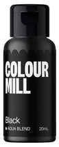 Colour Mill Aqua Blend Water-Based Food Coloring, 20 Milliliters Black