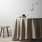 EVERLY 100% Pure Linen Round Tablecloths 70Inch Round Machine Washable Tablecloths for Thanksgiving,Decorative Halloween,Buffet Parties,Picnic,Events,Weddings and Restaurants-Natural Linen