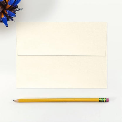 LUXPaper A7 Invitation Envelopes | Peel & Press | 5 1/4" x 7 1/4" | Champagne Metallic | 80lb. Text | 250 Qty