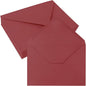 50 Pack 4x6 Envelopes Letter Size, Red A4 Envelopes Self Seal for Wedding Invitation, Envelope 4.3x6.3 for Greeting Cards, Photos, Baby Shower, Graduation, Thank You Cards, Announcements