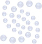 121 PCS 7 Sizes White Foam Balls Polystyrene Craft Balls for Art and Craft, Household, School Projects and Christmas Easter Painting Activity .8’’, 1’’, 1.2’’, 1.6’’, 2’’ Inches