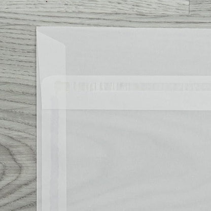 LUXPaper Square Invitation Envelopes | Peel & Press | 7" x 7" | Clear Translucent | 30lb. Text | 50 Qty