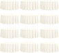 fani 12 Pack 90 Inch Round Tablecloth Ivory Polyester Fabric Table Cloth for Round Table,Washable Table Cover for Wedding Party Dining Table Buffet Banquet Restaurant and Camping
