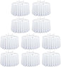 LTC LINENS 10 Pack 108 Inch Round Tablecloths White - Bulk for 48 Inch Round Table Floor Length - Wrinkle Resistant Polyester Fabric Cloth for Wedding