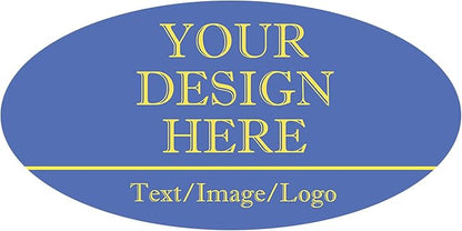 Custom Stickers 70-1000 Personalized Labels for Birthday Party Wedding, Customized Stickers for Business Logo(2-Oval)