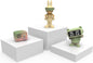 Buffet Risers, Food Risers for Buffet Table, Display Stand Shelf for Catering Dessert Collectibles Jewelry Figures Show, Acrylic Cube Display Nesting Risers with Hollow Bottoms,8,9,10", 3Pcs