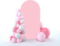 bricia Wedding Arch Backdrop Stand Cover, 5FT Double Sided Stretchy Arch Cover Fitted Wedding Birthday Party Banquet Decoration (Pink 60''Lx25.2''W)