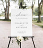 Wedding Welcome Sign, Welcome to our Wedding Sign, Minimalist Wedding Sign, Personalized Wedding Welcome Sign
