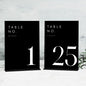 JINMURY Black Wedding Table Numbers 1-25 with Stands, 5"x7" Black Acrylic Table Numbers with White Font, Perfect for Wedding Party Reception(1-25, 5"x7")