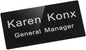 Custom Engraved Name Tag Badge for Business Personalized Identification with Pin or Magnetic Backing Aluminum ID Badge (Black/White, 1.5" x 3")