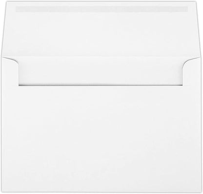 LUXPaper A10 Invitation Envelopes | Peel & Press | 6" x 9 1/2" | Bright White | 24lb. Text | 50 Qty