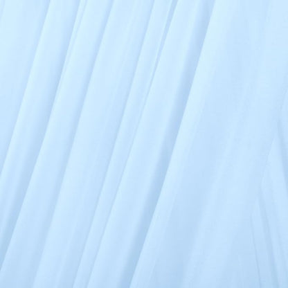 MLMC Baby Blue Wedding Arch Draping Fabric 1 Panel 29" x 20 FT Extra Long Gauze Drapes Sheer Backdrop Curtains 6.6 Yards Outdoor Drapery Panels for Wedding Baby Shower Party Ceiling Decoration