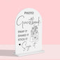 Guest Book Wedding Reception, Wedding Signs White Acrylic Table Sign for Marriage Parties Anniversaries Reception Cafe Hotel Party Bar Business Event