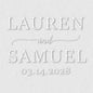 Personalized Wedding Embosser | Custom Made with Initials or Monograms for Couples | Elegant Designs for Stationery, Invitations, Napkins, and More (Design 7)
