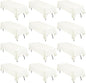 12 Pack 60 x 126 Inch Rectangle Tablecloth Ivory Polyester Tablecloth for 8 Ft Rectangle Tables, Washable Fabric Table Cloth for Wedding Dining Table Buffet Parties Camping