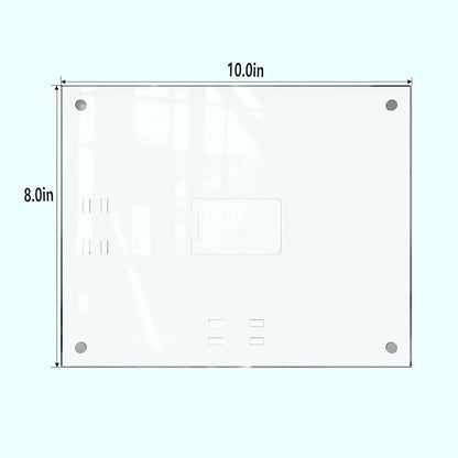 HELPLEX Picture Frames, 3 Pack 8x10 inch Acrylic Picture Frame Clear 8 x 10 Photo Frames Magnetic Picture Frames Ready for Tabletop Display, Effectively Protect Photos from Fading and Yellowing