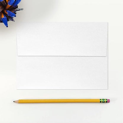 LUXPaper A7 Invitation Envelopes | Peel & Press | 5 1/4" x 7 1/4" | Crystal Metallic | 80lb. Text | 50 Qty