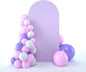 bricia Wedding Arch Backdrop Stand Cover, 6.6FT Double Sided Stretchy Arch Cover Fitted Wedding Birthday Party Banquet Decoration (Lavender 79.2''Lx39.6''W)