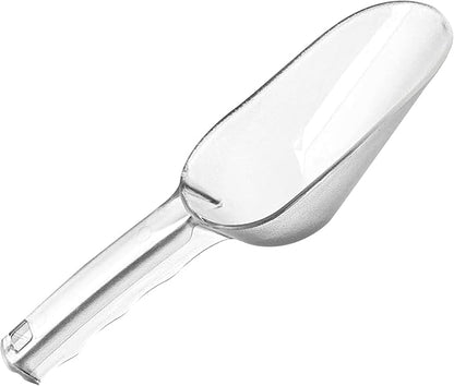 3PCS Clear Plastic Ice Scoop, 24 ounces Alec Ice Scoop, Kitchen Scoop for Ice Bucket Ice, Popcorn, Coffee Beans, Flour (24 oz.)