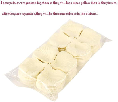 CODE FLORIST 2200 PCS Silk Flower Rose Petals for Wedding Decorations (Ivory)