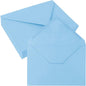 50 Pack 4x6 Envelopes Letter Size, Blue A4 Envelopes Self Seal for Wedding Invitation, Envelope 4.3x6.3 for Greeting Cards, Photos, Baby Shower, Graduation, Thank You Cards, Announcements