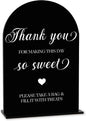 Black Candy Bar Sign, Dessert Table Sign, Wedding Engagement Bridal Shower Decor fo Ceremony Reception Party, Weddings Table Acrylic Sign