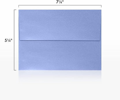 LUXPaper A7 Invitation Envelopes | Peel & Press | 5 1/4" x 7 1/4" | Vista Metallic | 80lb. Text | 1,000 Qty