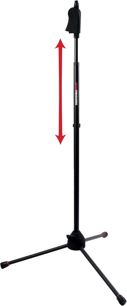 Gator Frameworks Deluxe Tripod Microphone Stand with Clutch Height Adjustment (GFW-MIC-2100)