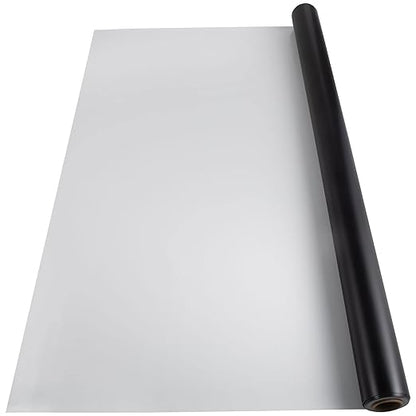VEVOR Dance Floor, 6.6x23ft Dance Floor Roll, 0.06in Thick PVC Vinyl Dance Floor, Black/White Reversible Portable Dance Floor, Non-Slip Dance Flooring, Ballet Dance Floor for Jazz, Pop, Lyrical Style