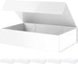 PACKHOME 6 Extra Large Gift Boxes 17.5x11.3x4.3 Inches, Sturdy Shirt Boxes with Magnetic Lids for Clothes and Large Gifts (Glossy White)