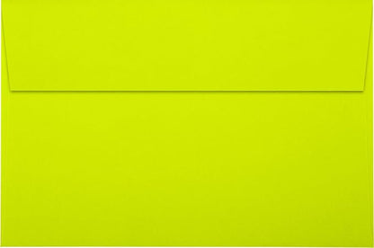 LUXPaper A9 Invitation Envelopes | Peel & Press | 5 3/4" x 8 3/4" | Wasabi Green | 80lb. Text | 50 Qty
